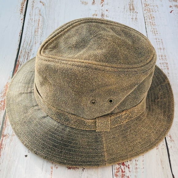 The Australian Outback Other - Vintage Australian Outback Collection Genuine Leather Hat (Distressed, Size: M)